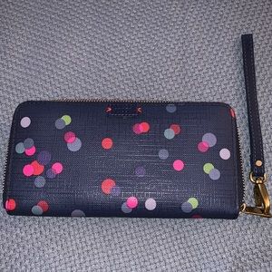 Fossil Emma Leather Zip Clutch Wallet